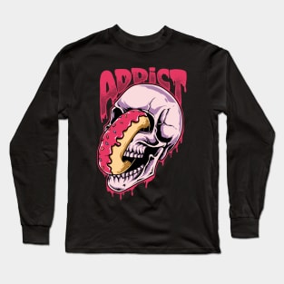 Donut Addict Long Sleeve T-Shirt